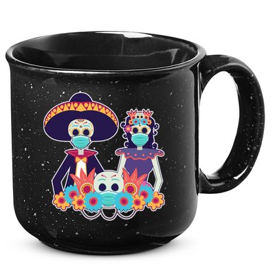 Day Of The Dead Dia De Los Muertos Quarantine 15oz Campfire Ceramic Mug