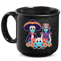 Day Of The Dead Dia De Los Muertos Quarantine 15oz Campfire Ceramic Mug