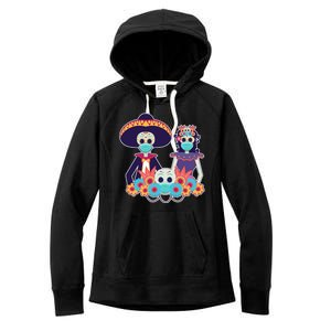 Day Of The Dead Dia De Los Muertos Quarantine Women's Fleece Hoodie