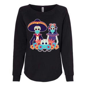 Day Of The Dead Dia De Los Muertos Quarantine Womens California Wash Sweatshirt