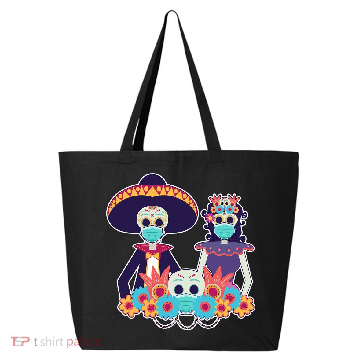 Day Of The Dead Dia De Los Muertos Quarantine 25L Jumbo Tote