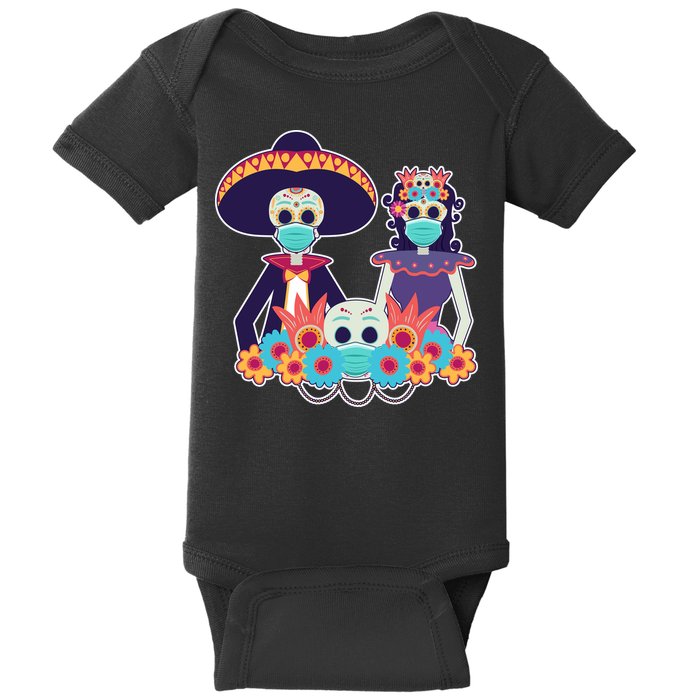 Day Of The Dead Dia De Los Muertos Quarantine Baby Bodysuit