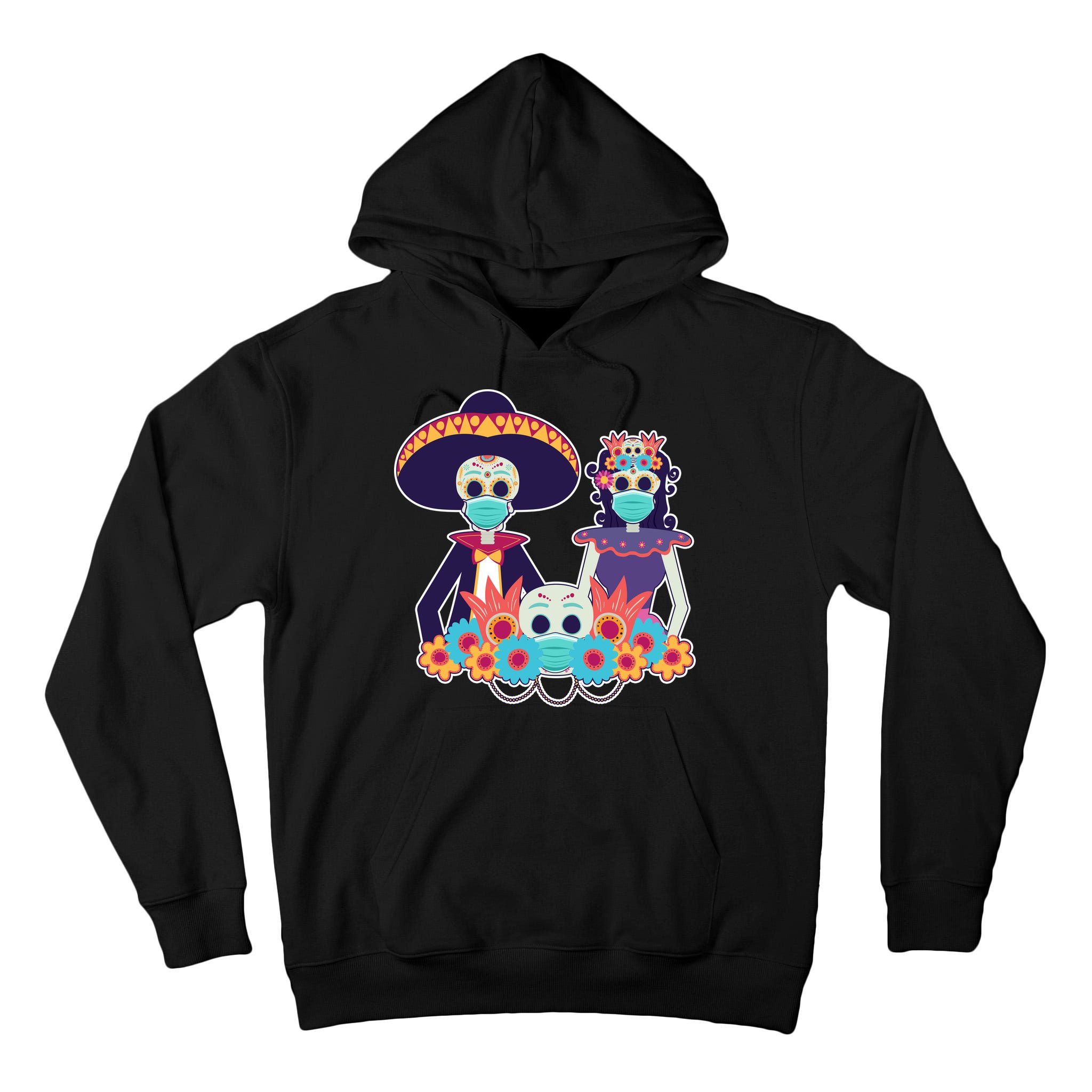 Day Of The Dead Dia De Los Muertos Quarantine Tall Hoodie