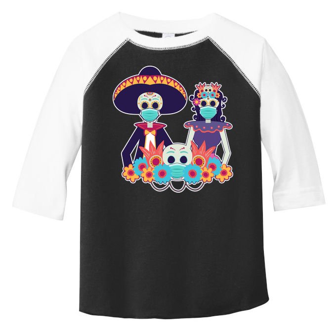 Day Of The Dead Dia De Los Muertos Quarantine Toddler Fine Jersey T-Shirt