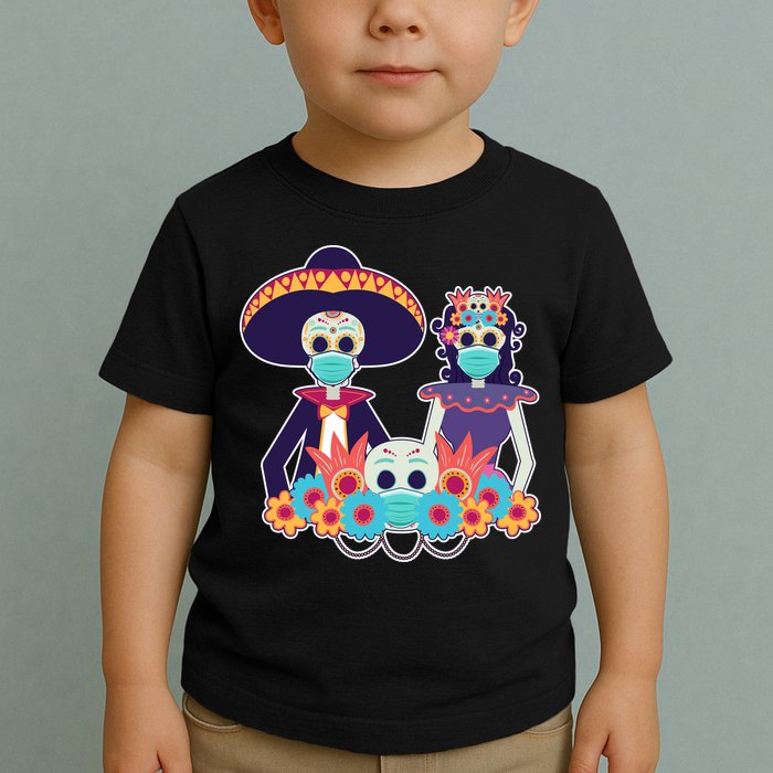 Day Of The Dead Dia De Los Muertos Quarantine Toddler T-Shirt