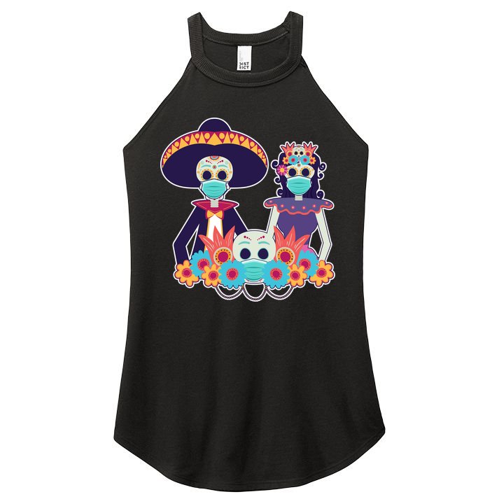 Day Of The Dead Dia De Los Muertos Quarantine Women's Perfect Tri Rocker Tank