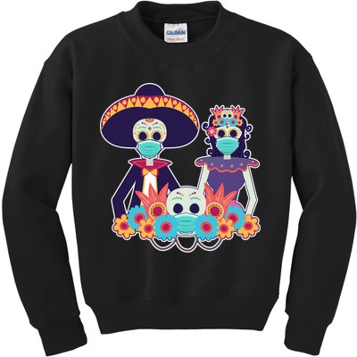Day Of The Dead Dia De Los Muertos Quarantine Kids Sweatshirt