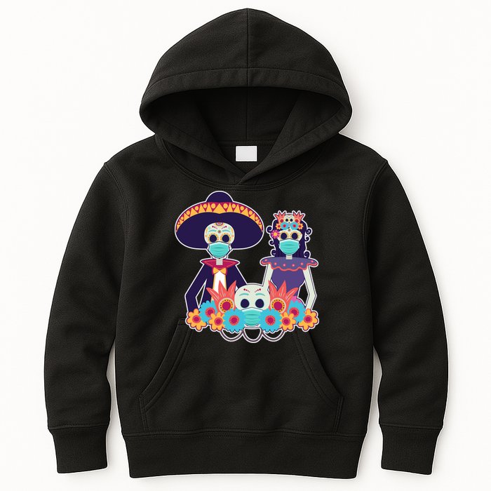 Day Of The Dead Dia De Los Muertos Quarantine Kids Hoodie