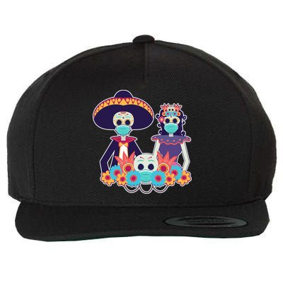 Day Of The Dead Dia De Los Muertos Quarantine Wool Snapback Cap