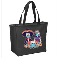 Day Of The Dead Dia De Los Muertos Quarantine Zip Tote Bag