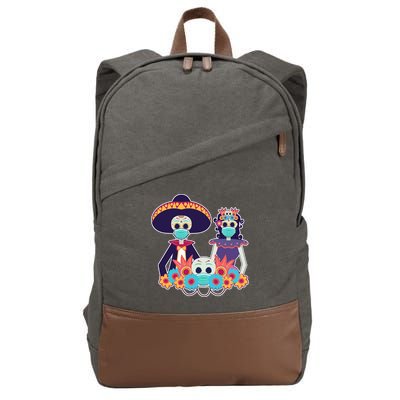 Day Of The Dead Dia De Los Muertos Quarantine Cotton Canvas Backpack