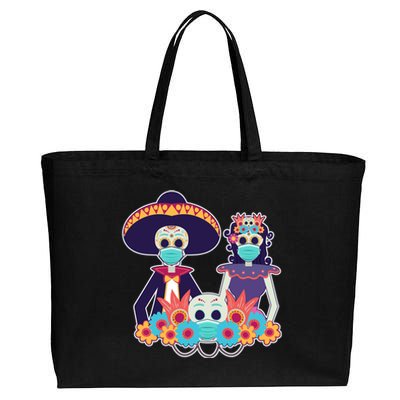 Day Of The Dead Dia De Los Muertos Quarantine Cotton Canvas Jumbo Tote