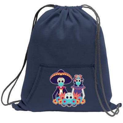 Day Of The Dead Dia De Los Muertos Quarantine Sweatshirt Cinch Pack Bag