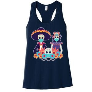 Day Of The Dead Dia De Los Muertos Quarantine Women's Racerback Tank