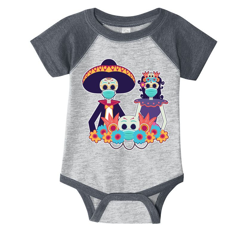 Day Of The Dead Dia De Los Muertos Quarantine Infant Baby Jersey Bodysuit