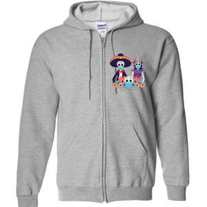 Day Of The Dead Dia De Los Muertos Quarantine Full Zip Hoodie