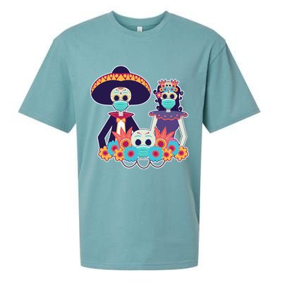 Day Of The Dead Dia De Los Muertos Quarantine Sueded Cloud Jersey T-Shirt