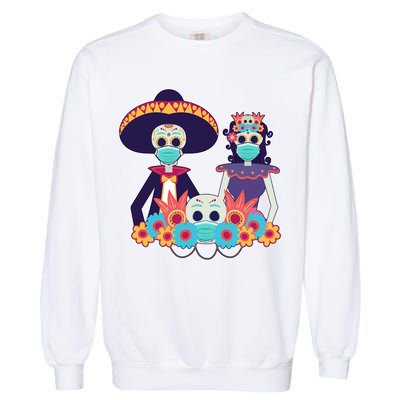 Day Of The Dead Dia De Los Muertos Quarantine Garment-Dyed Sweatshirt
