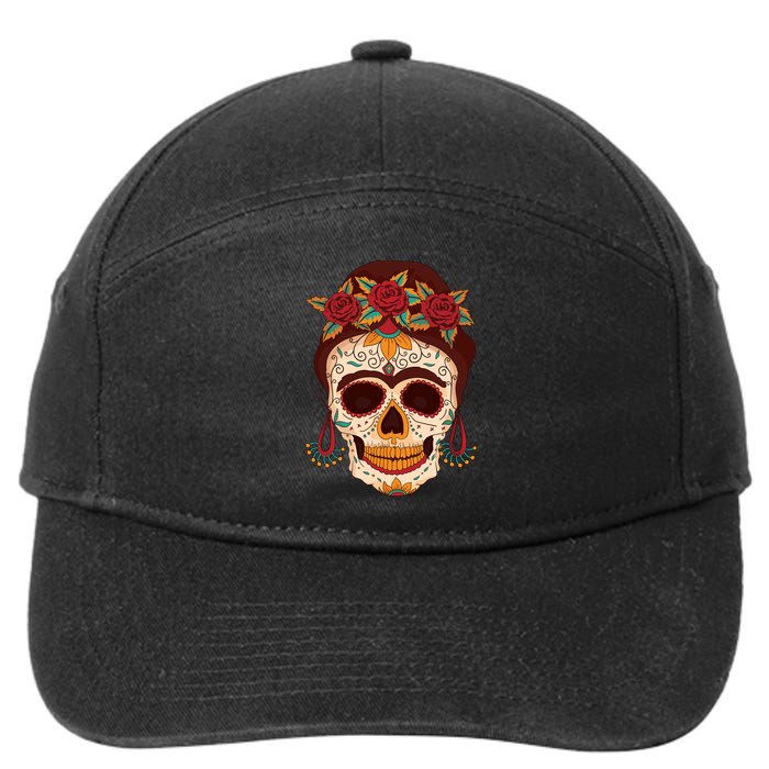 Day Of The Dead Female 7-Panel Snapback Hat