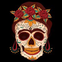 Day Of The Dead Female 7-Panel Snapback Hat