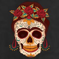Day Of The Dead Female Adult Drive Performance Visor