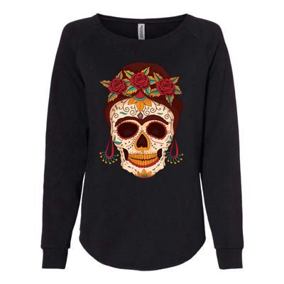 Day Of The Dead Female Womens California Wash Sweatshirt