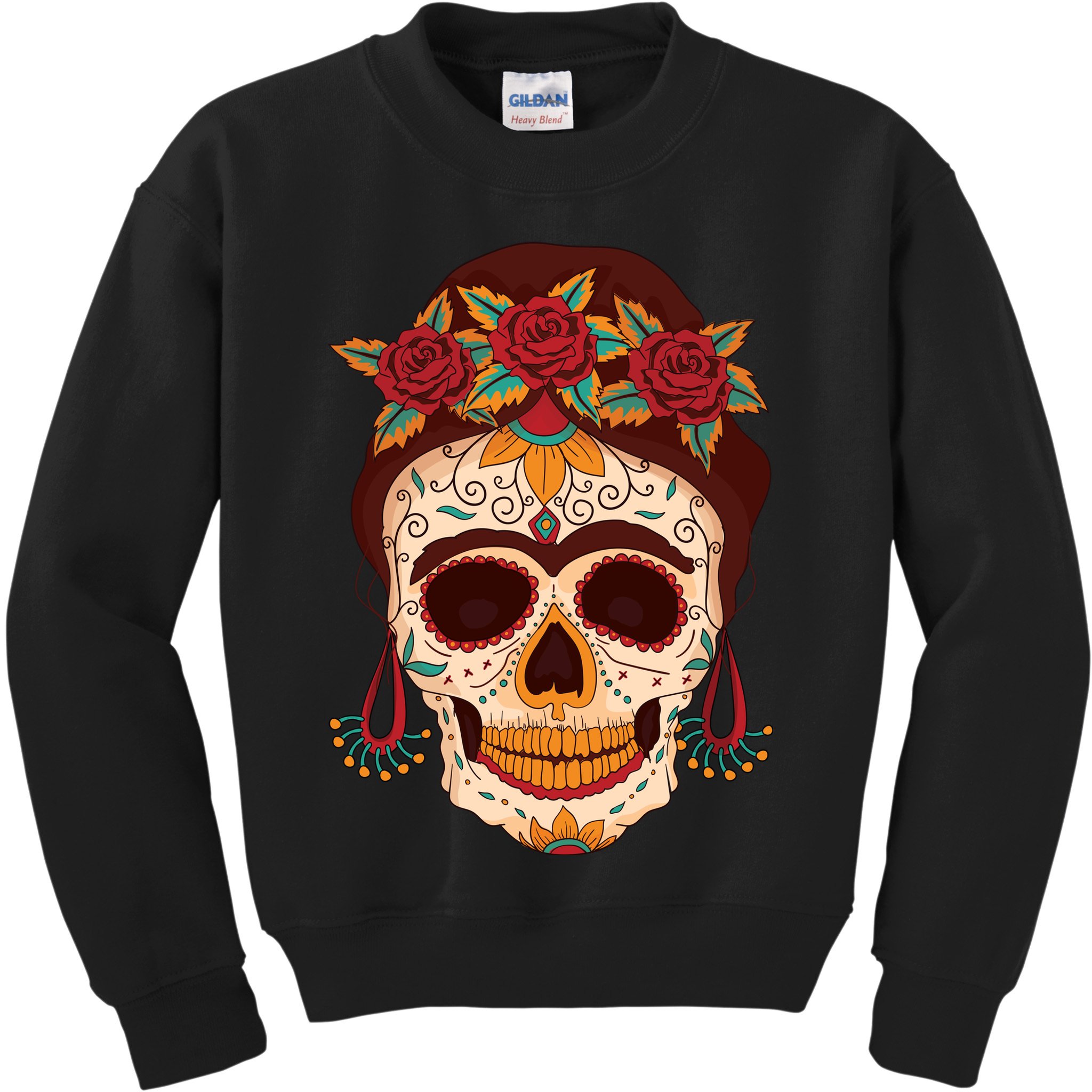 Day Of The Dead Female Kids Sweatshirt