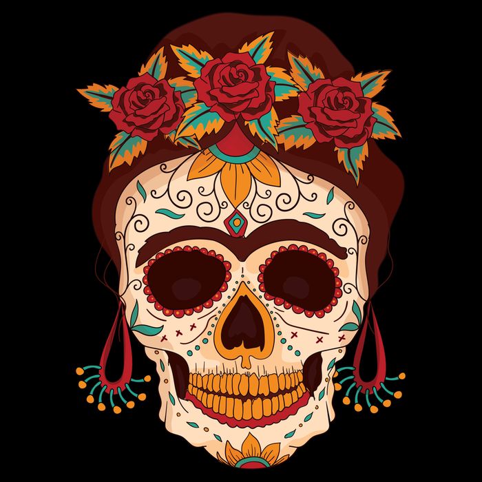 Day Of The Dead Female Wool Snapback Cap