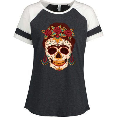 Day Of The Dead Female Enza Ladies Jersey Colorblock Tee