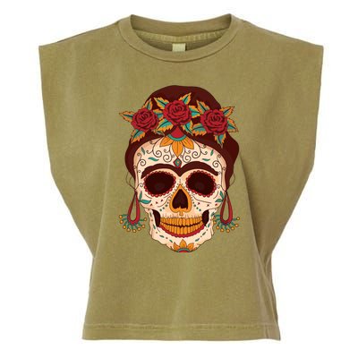 Day Of The Dead Female Garment-Dyed Women's Muscle Tee