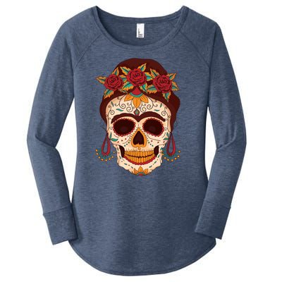 Day Of The Dead Female Women's Perfect Tri Tunic Long Sleeve Shirt