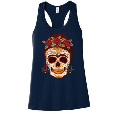 Day Of The Dead Female Women's Racerback Tank