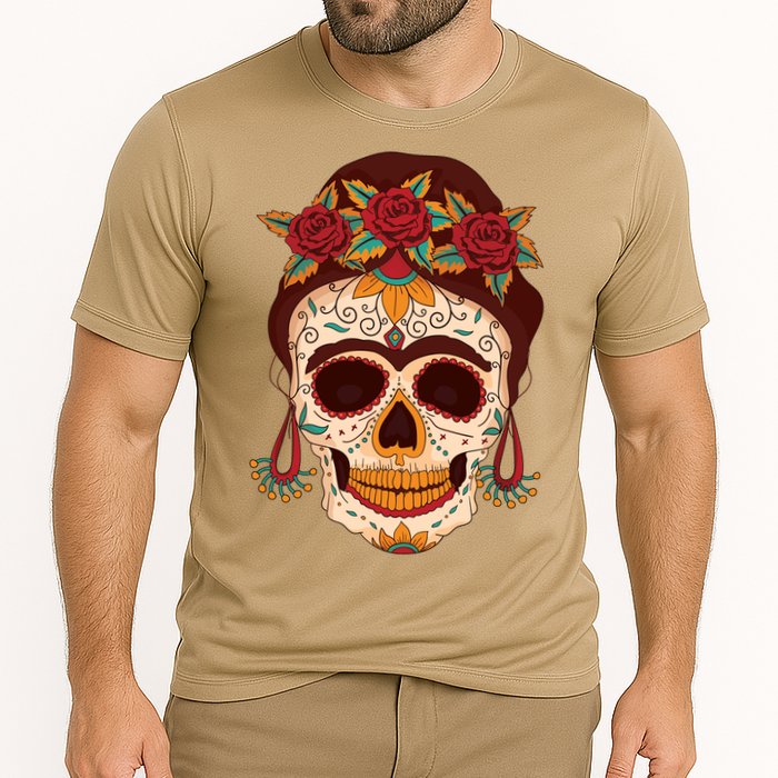 Day Of The Dead Female Cooling Performance Crew T-Shirt