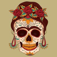 Day Of The Dead Female Cooling Performance Crew T-Shirt