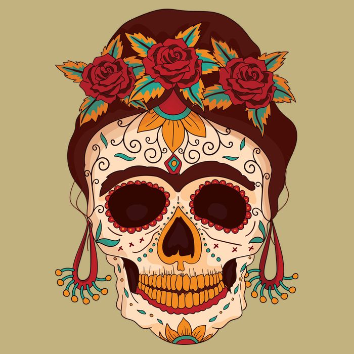 Day Of The Dead Female Cooling Performance Crew T-Shirt