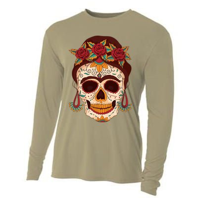 Day Of The Dead Female Cooling Performance Long Sleeve Crew