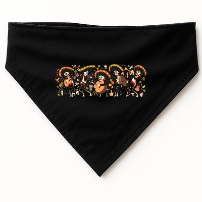 Day Of The dead Mariachi  USA-Made Doggie Bandana