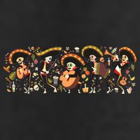 Day Of The dead Mariachi  15oz Campfire Ceramic Mug