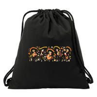 Day Of The dead Mariachi  Drawstring Bag
