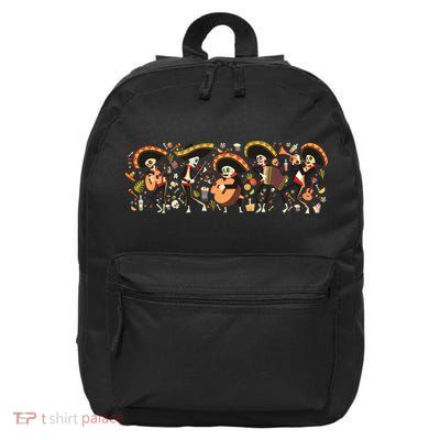 Day Of The dead Mariachi  16 in Basic Backpack