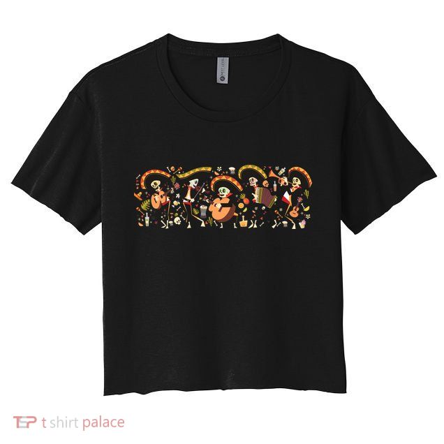 Day Of The dead Mariachi  Crop Top
