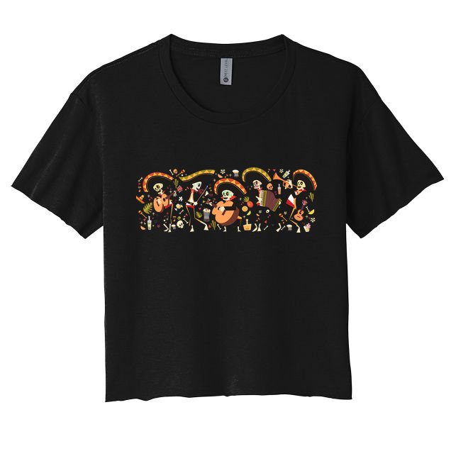 Day Of The dead Mariachi  Crop Top