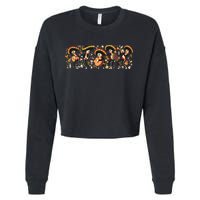 Day Of The dead Mariachi  Cropped Pullover Crew