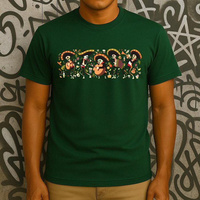 Day Of The dead Mariachi  T-Shirt