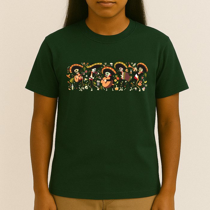Day Of The dead Mariachi  T-Shirt