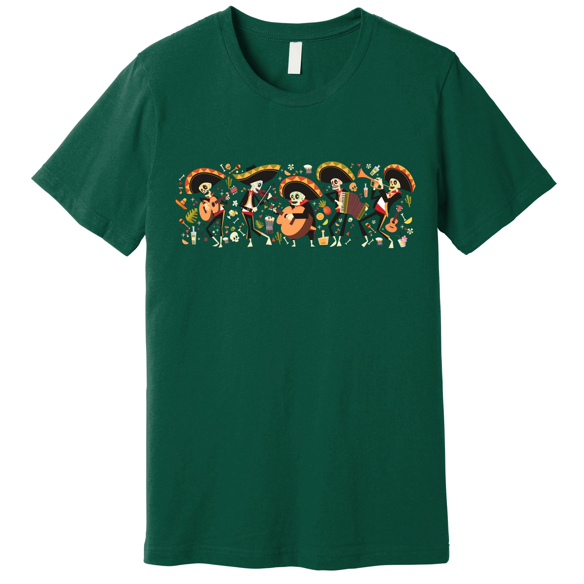 Day Of The dead Mariachi  Premium T-Shirt