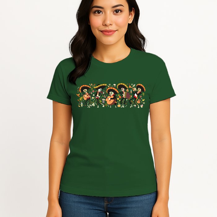 Day Of The dead Mariachi  Womens T-Shirt