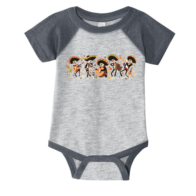 Day Of The dead Mariachi  Infant Baby Jersey Bodysuit