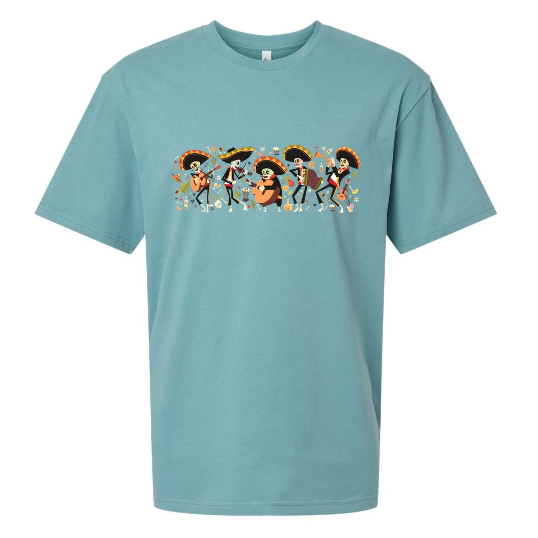 Day Of The dead Mariachi  Sueded Cloud Jersey T-Shirt