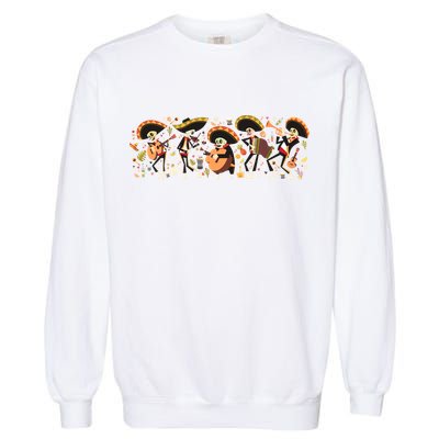 Day Of The dead Mariachi  Garment-Dyed Sweatshirt